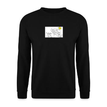 Stein_ist_der_bessere_Kanzler - Unisex Pullover - Schwarz - Vorne - Alina (178cm) & Michal (187cm)