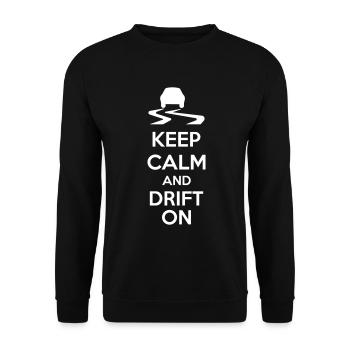 Keep Calm And Drift On - Sweat-shirt Unisexe - noir - Devant - Alina (178cm) & Michal (187cm)