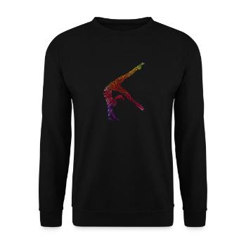 Gymnastic - Premium Design - Unisex Pullover - Schwarz - Vorne - Alina (178cm) & Michal (187cm)