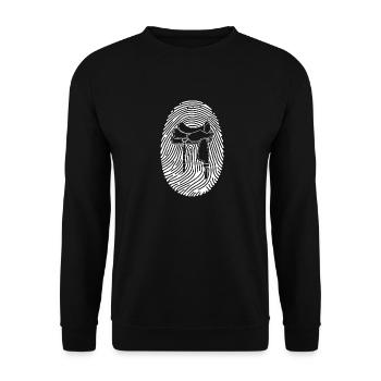 Cheval - Sweat-shirt Unisexe - noir - Devant - Alina (178cm) & Michal (187cm)