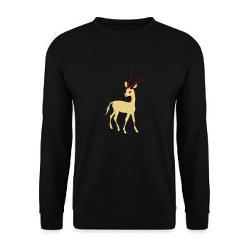 Gazelle - Unisex Sweatshirt - black - Front - Alina (178cm) & Michal (187cm)