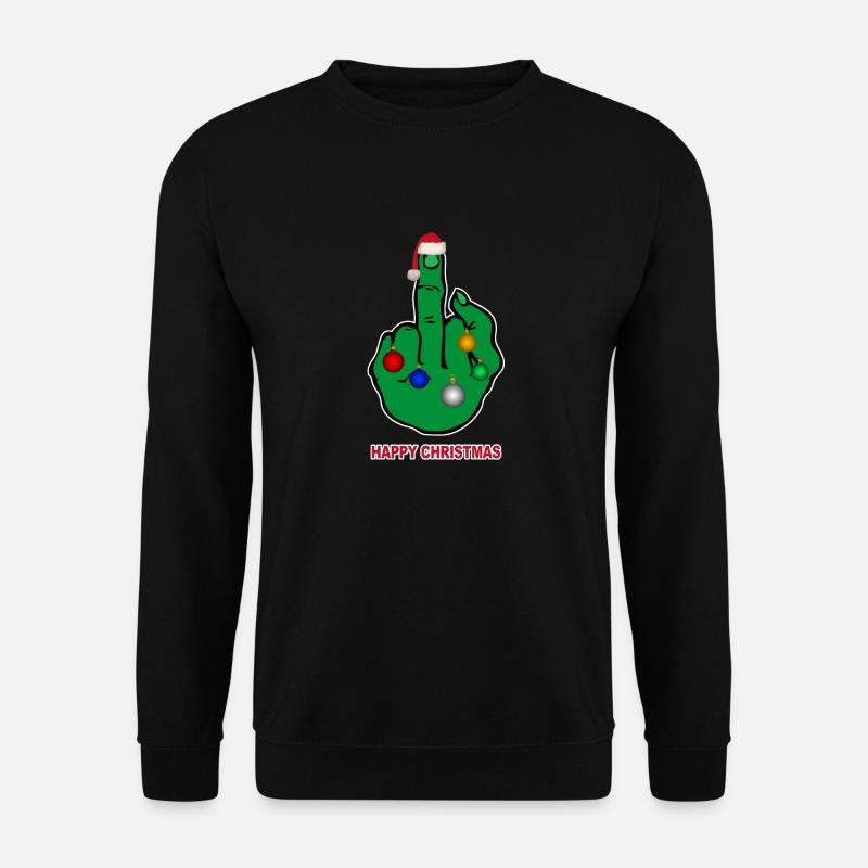 happy christmas - Unisex Pullover - Schwarz