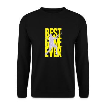 Best Game ever - Tennis - Sweat-shirt Unisexe - noir - Devant - Alina (178cm) & Michal (187cm)