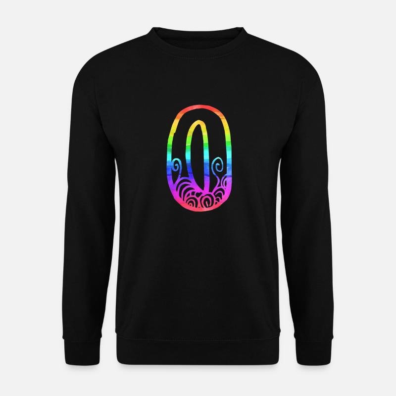 rainbow o - Unisex Sweatshirt - black