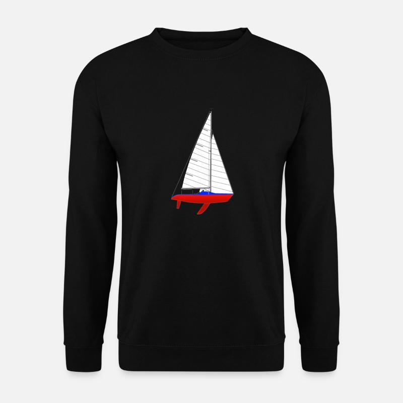 Segelboot - Unisex Pullover - Schwarz
