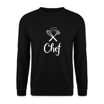 Chef de cuisine - Sweat-shirt Unisexe - noir - Devant - Alina (178cm) & Michal (187cm)