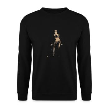 Danse du ventre arabe - Sweat-shirt Unisexe - noir - Devant - Alina (178cm) & Michal (187cm)