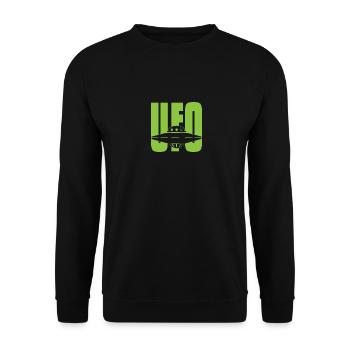 OVNI Aliens Vaisseau spatial extraterrestre - Sweat-shirt Unisexe - noir - Devant - Alina (178cm) & Michal (187cm)