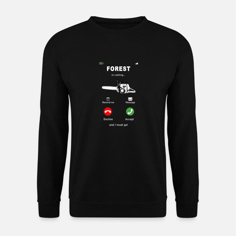 Der Wald ruft - Unisex Pullover - Schwarz