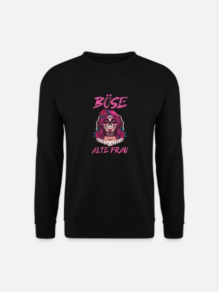 Böse Alte Frau - Unisex Pullover - Schwarz