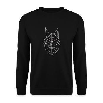 Tête de loup - Sweat-shirt Unisexe - noir - Devant - Alina (178cm) & Michal (187cm)