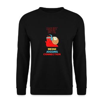 Jogging-Connection - Unisex Pullover - Schwarz - Vorne - Alina (178cm) & Michal (187cm)