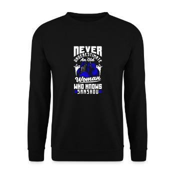 Chinese Martial Arts Chinese Boxing Sanshou Old - Unisex Sweatshirt - black - Front - Alina (178cm) & Michal (187cm)