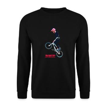 bmx - Unisex Sweatshirt - black - Front - Alina (178cm) & Michal (187cm)