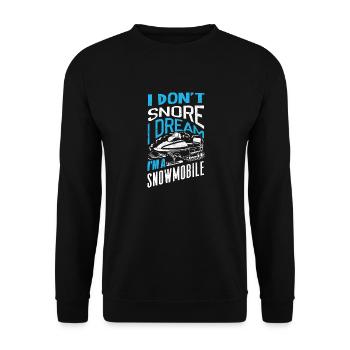 Motoneige Motoneige Motoneige Je Ne - Sweat-shirt Unisexe - noir - Devant - Alina (178cm) & Michal (187cm)