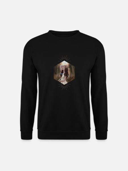 Schmetterlinge auf Frau - Unisex Pullover - Schwarz