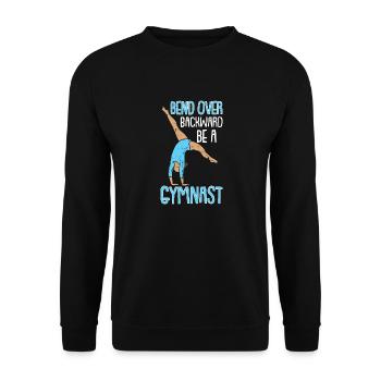 Gymnastik Turnen und Kunsturnen Akrobatik Sport - Unisex Pullover - Schwarz - Vorne - Alina (178cm) & Michal (187cm)