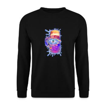 Opening - Unisex Sweatshirt - black - Front - Alina (178cm) & Michal (187cm)