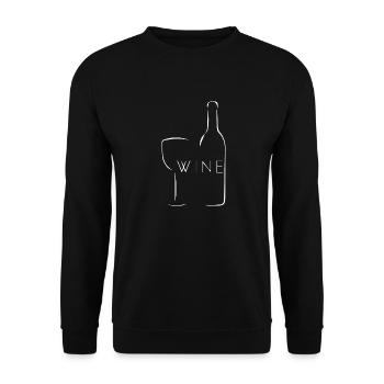 Bière Vin Whisky Schnaps Alcool - Sweat-shirt Unisexe - noir - Devant - Alina (178cm) & Michal (187cm)