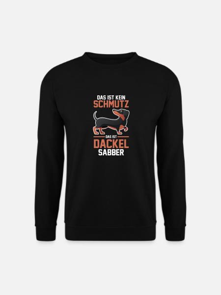 Hund Dackel - Unisex Pullover - Schwarz