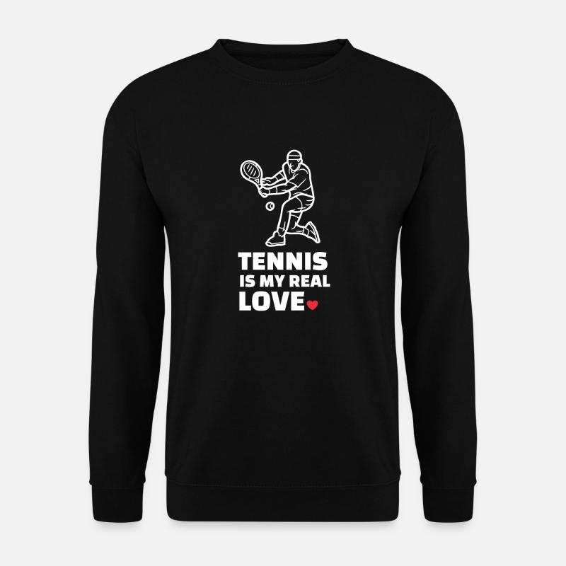 Ich Liebe Tennis - Unisex Pullover - Schwarz