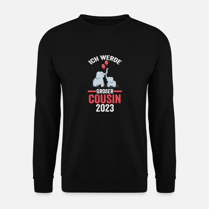Elefanten Großer Cousin 2023 - Unisex Pullover - Schwarz
