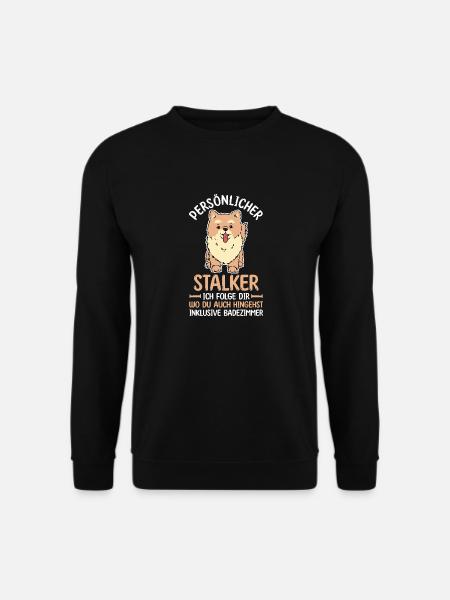 Hund Zwergspitz - Unisex Pullover - Schwarz