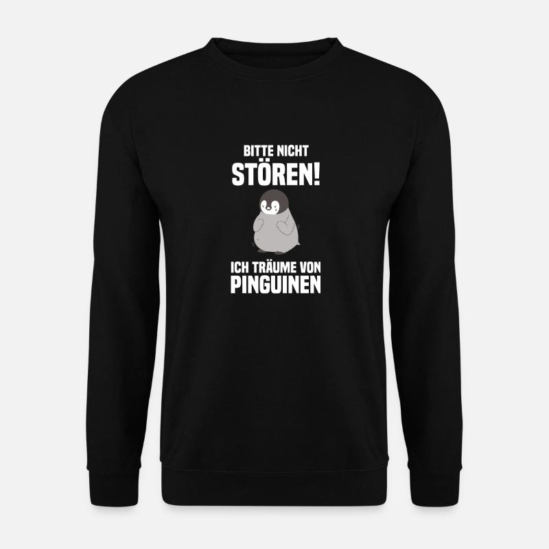 Tiermotiv Pinguin - Unisex Pullover - Schwarz