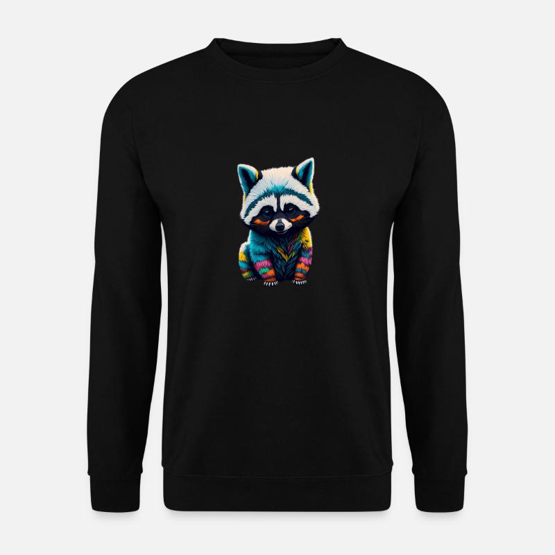 Racoon 4 - Unisex Pullover - Schwarz