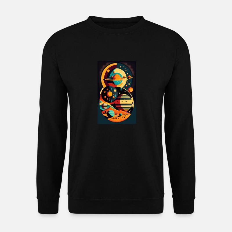 Solar System | Planets | Space | Star - Unisex Sweatshirt - black