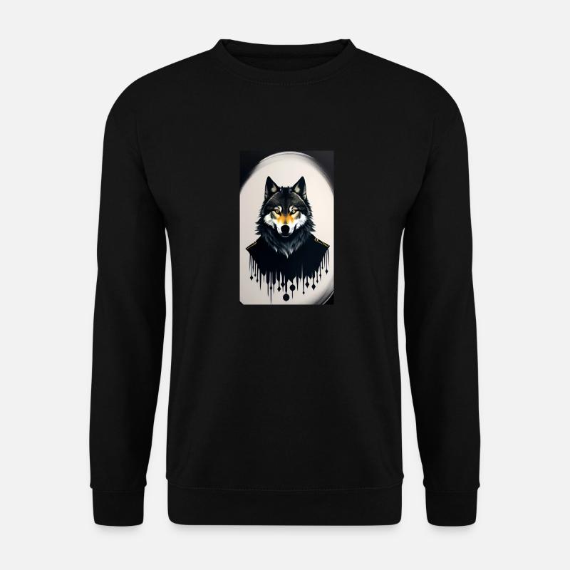 Werwolf | Wolf | Fabelwesen | Monster | Mystisch - Unisex Pullover - Schwarz