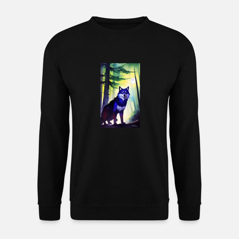 Werwolf | Wolf | Fabelwesen | Monster | Mystisch - Unisex Pullover - Schwarz