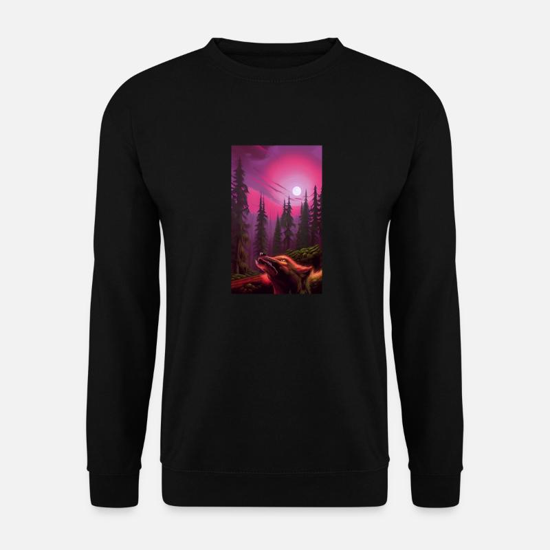 Werwolf | Wolf | Fabelwesen | Monster | Mystisch - Unisex Pullover - Schwarz