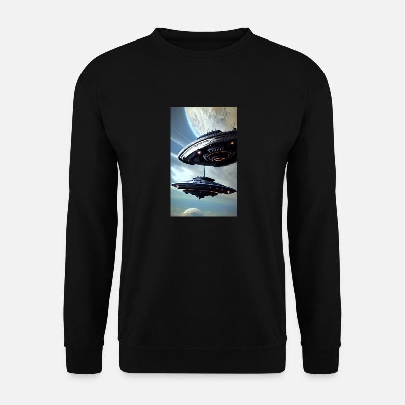 Alien | UFO | Spaceship | UAP | alien - Unisex Sweatshirt - black