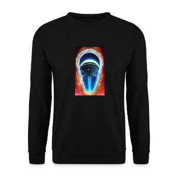 Extraterrestre | OVNI | Vaisseau spatial | PAU | étranger - Sweat-shirt Unisexe - noir - Devant - Alina (178cm) & Michal (187cm)