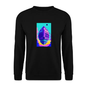 Extraterrestre | OVNI | Vaisseau spatial | PAU | étranger - Sweat-shirt Unisexe - noir - Devant - Alina (178cm) & Michal (187cm)