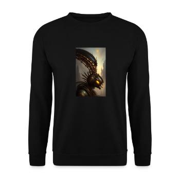 Extraterrestre | OVNI | Vaisseau spatial | PAU | étranger - Sweat-shirt Unisexe - noir - Devant - Alina (178cm) & Michal (187cm)