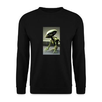 Extraterrestre | OVNI | Vaisseau spatial | PAU | étranger - Sweat-shirt Unisexe - noir - Devant - Alina (178cm) & Michal (187cm)