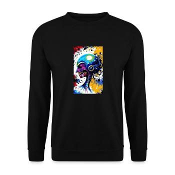 Extraterrestre | OVNI | Vaisseau spatial | PAU | étranger - Sweat-shirt Unisexe - noir - Devant - Alina (178cm) & Michal (187cm)