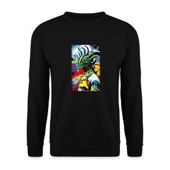 Extraterrestre | OVNI | Vaisseau spatial | PAU | étranger - Sweat-shirt Unisexe - noir - Devant - Alina (178cm) & Michal (187cm)