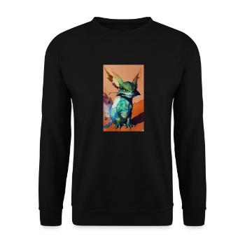 Extraterrestre | OVNI | Vaisseau spatial | PAU | étranger - Sweat-shirt Unisexe - noir - Devant - Alina (178cm) & Michal (187cm)