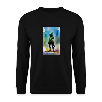 Extraterrestre | OVNI | Vaisseau spatial | PAU | étranger - Sweat-shirt Unisexe - noir - Devant - Alina (178cm) & Michal (187cm)