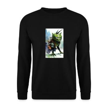 Extraterrestre | OVNI | Vaisseau spatial | PAU | étranger - Sweat-shirt Unisexe - noir - Devant - Alina (178cm) & Michal (187cm)