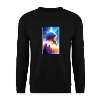 Extraterrestre | OVNI | Vaisseau spatial | PAU | étranger - Sweat-shirt Unisexe - noir - Devant - Alina (178cm) & Michal (187cm)