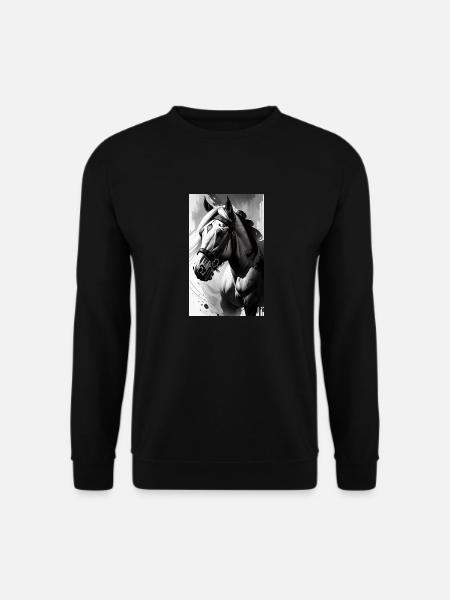 Cheval | Équitation | Animal | Monture | Coloré - Sweat-shirt Unisexe - noir