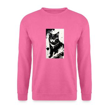 Katze | Haustier | Katzenfan | niedlich | Kätzchen - Unisex Pullover - Pink - Vorne