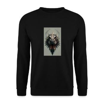 Dinosaures | T-Rex | Tyrannosaure - Sweat-shirt Unisexe - noir - Devant - Alina (178cm) & Michal (187cm)