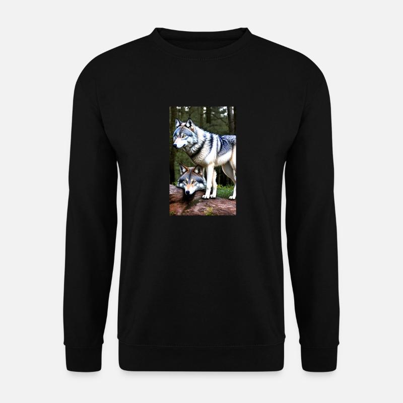 Wolf | Predator | Dog | Mystical - Unisex Sweatshirt - black