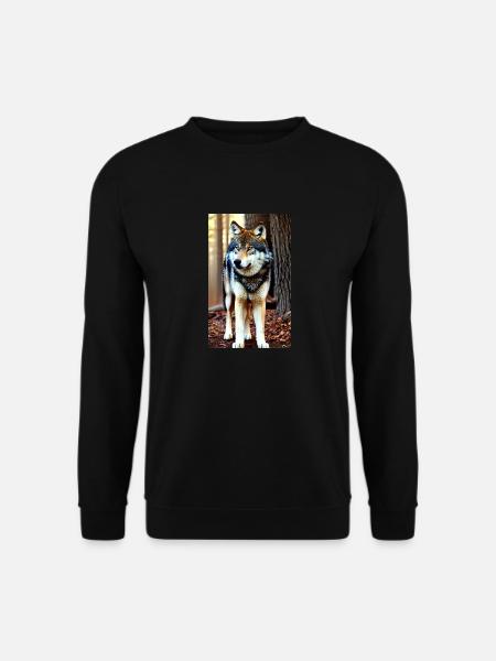 Wolf | Predator | Dog | Mystical - Unisex Sweatshirt - black