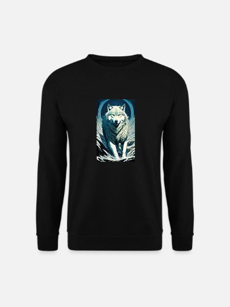 Wolf | Predator | Dog | Mystical - Unisex Sweatshirt - black